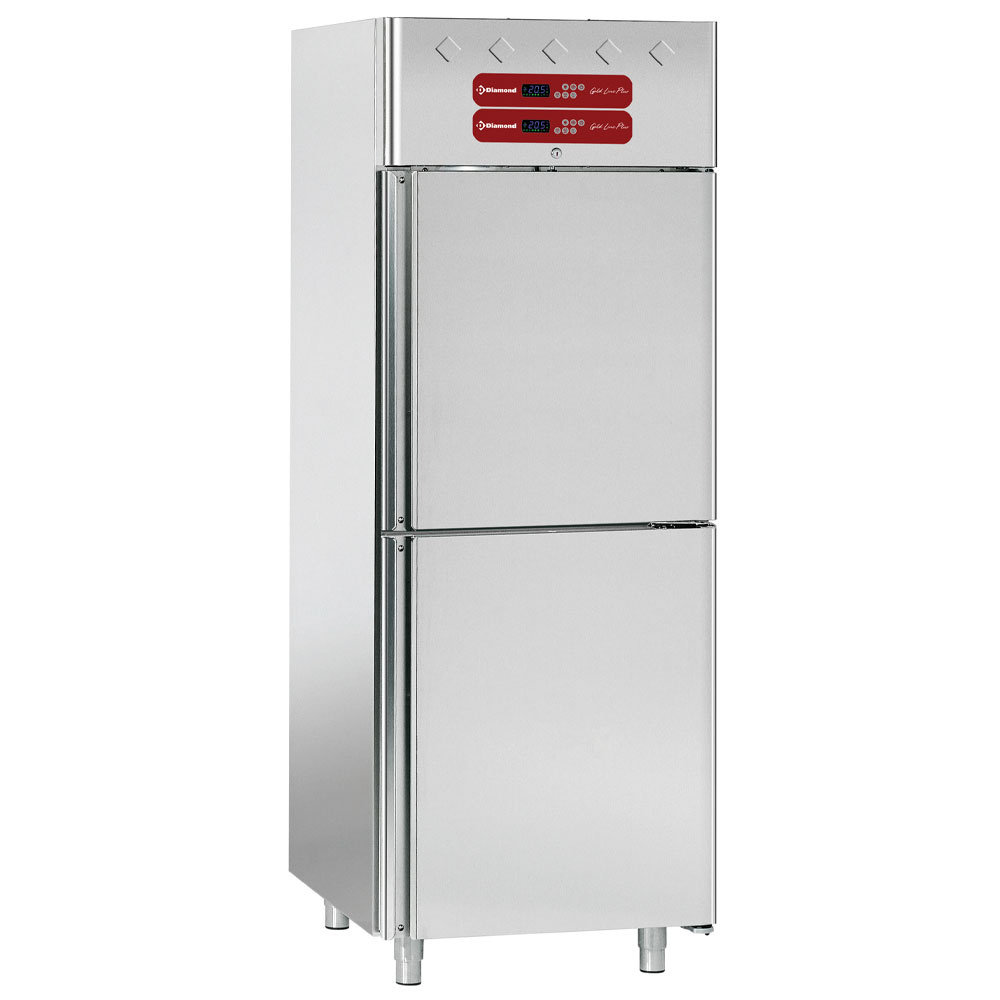 Image Koelkast en koelkast voor vis 2x350 liter, 2x 1/2 deuren GN 2/1 & 1/1 0