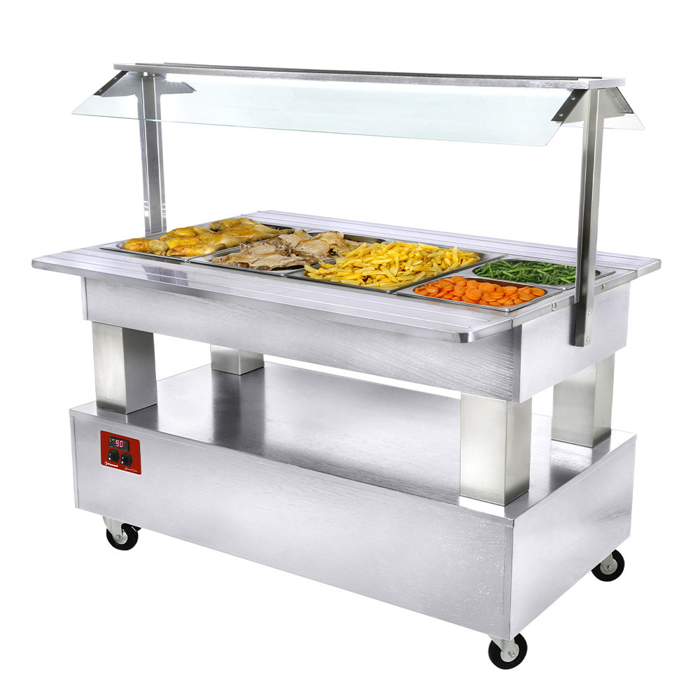 Image Warm buffet, bain-marie, 4x GN 1/1-150 (wit hout) 0