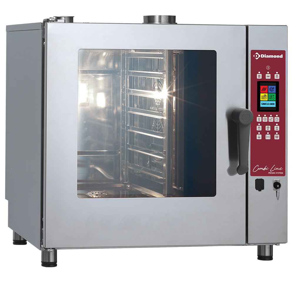 Image TOUCH SCREEN oven gas stoom/convectieoven, 7x GN 1/1 - AUTO-CLEANING 0