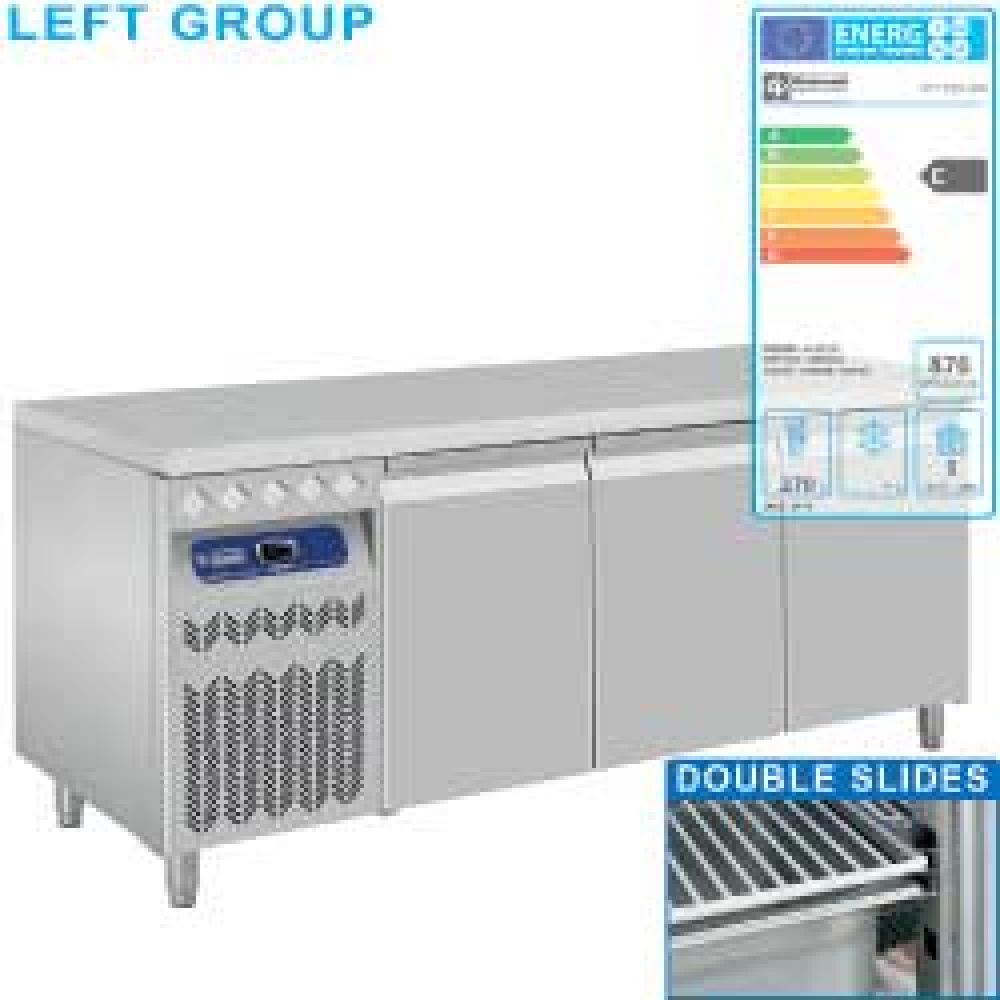 Image Geventileerde koeltafel, 3 deuren GN 1/1, groep aan linkerkant 0
