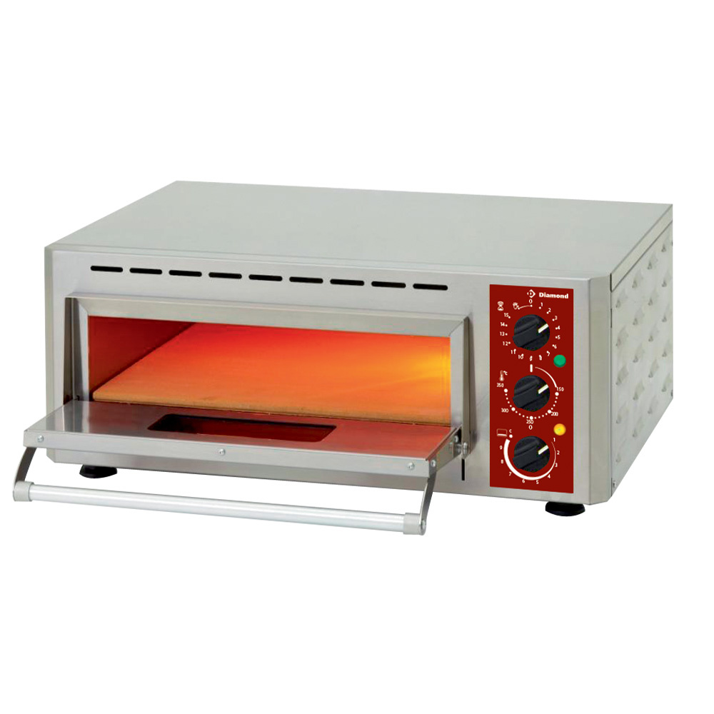 Image Elektrische oven pizza, kamer (3 kW), 430x430xh100 mm 0