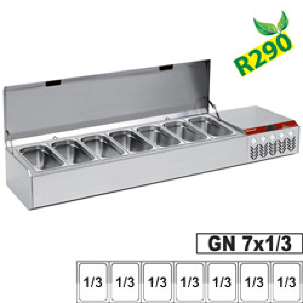 Image Gekoelde structuur GN 7x1/3, met deksel 0