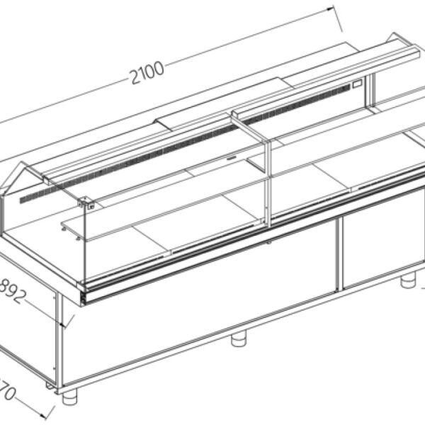 Image Vitrine toonbank neutraal x bakkerij EN & GN, laag glas 0