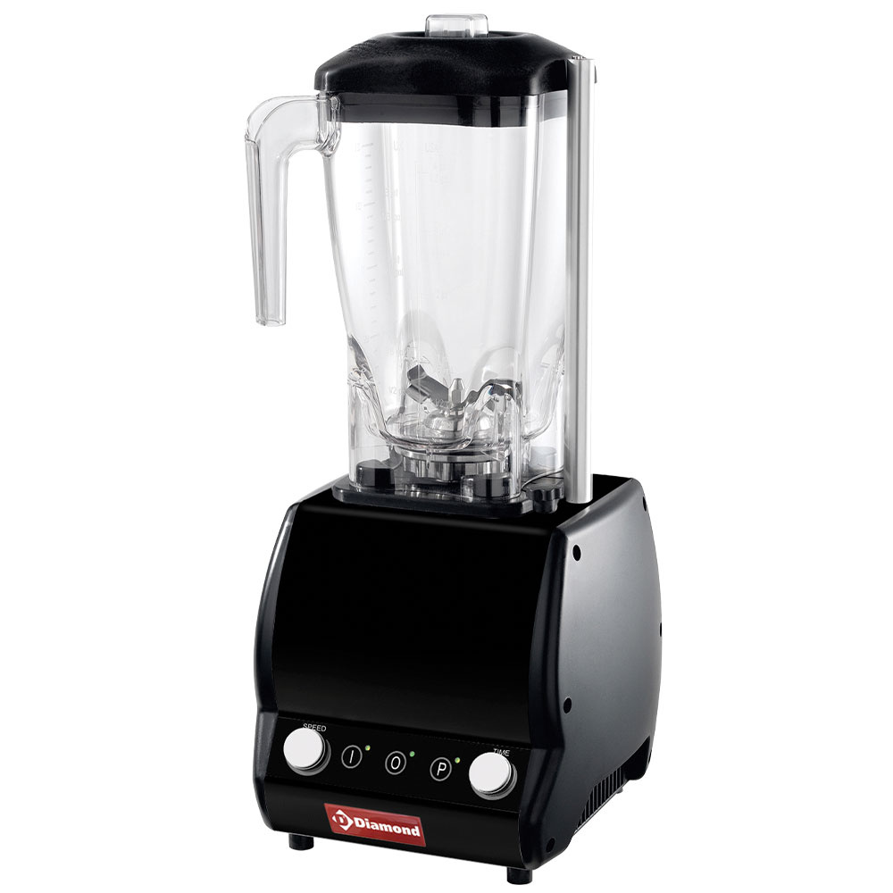 Image Professionele mixer, vierkant glas 2 liter, met timer, snelheidsregelaar 0