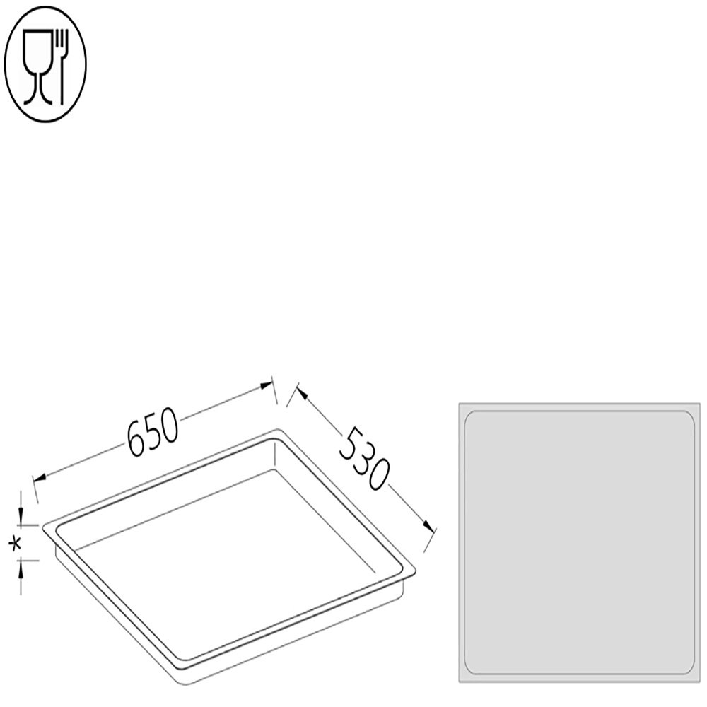 Image Gastronorm bakin inox h20 mm-cap. 6,5L 0