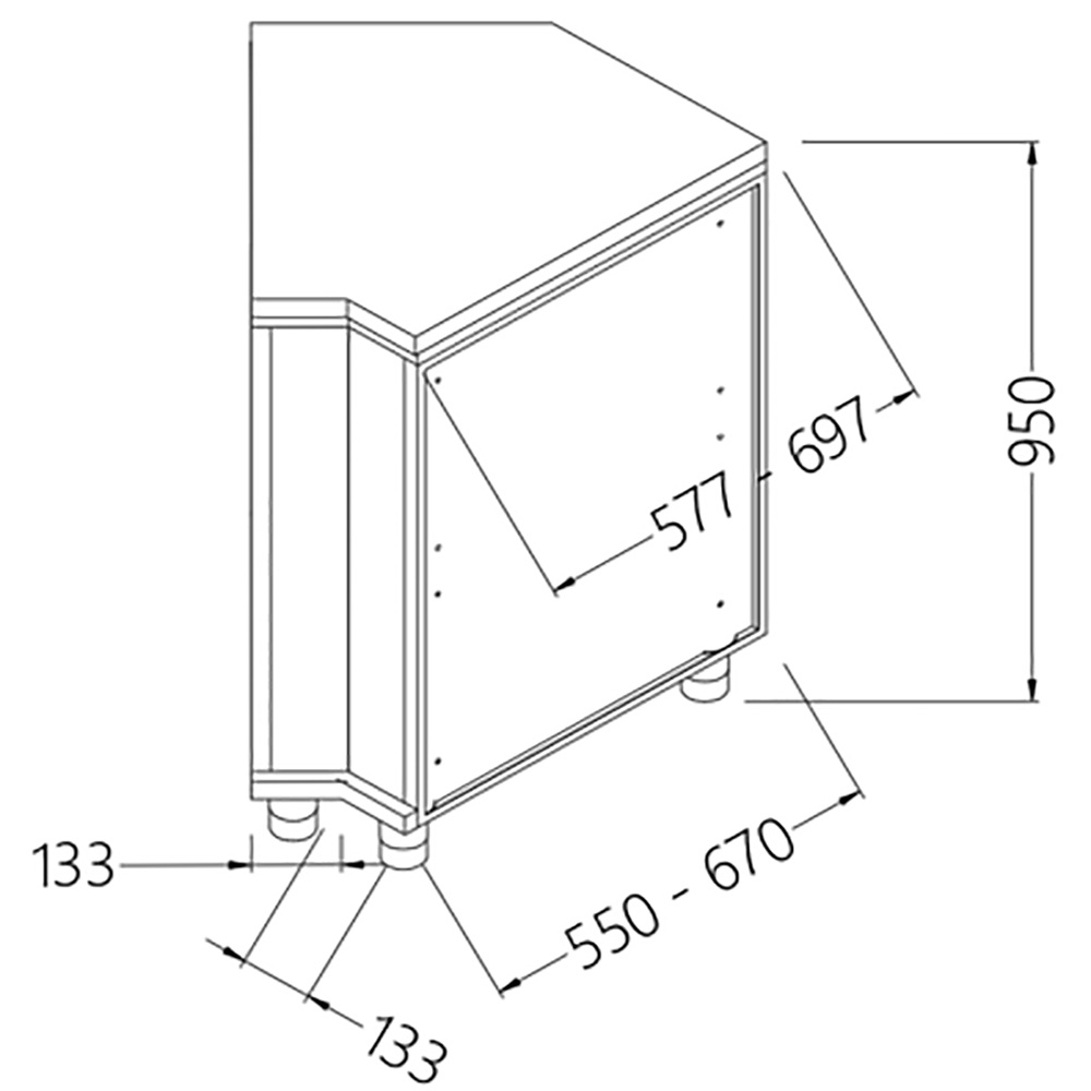 Image Neutrale achterhoek - gesloten 45° 0