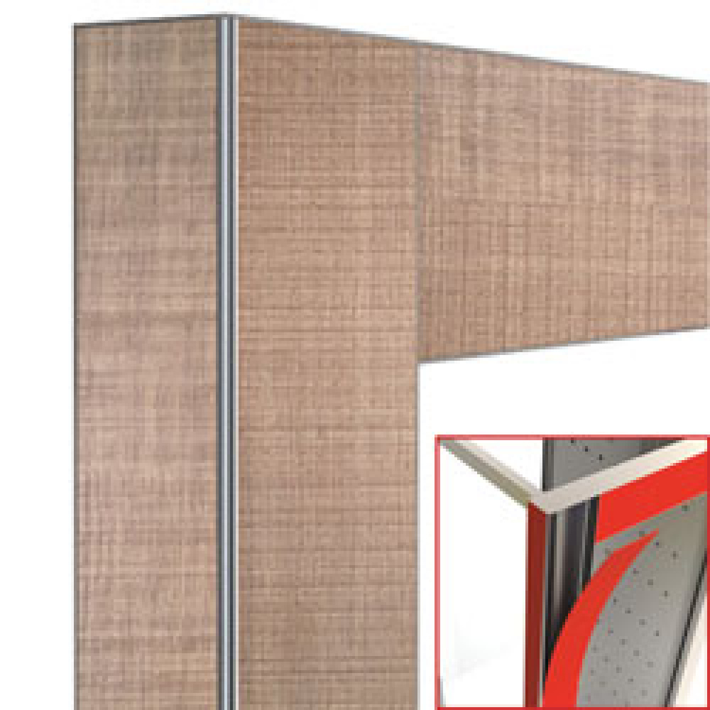 Image Deco vitrine 530Lt. Teak- magnetisch 0