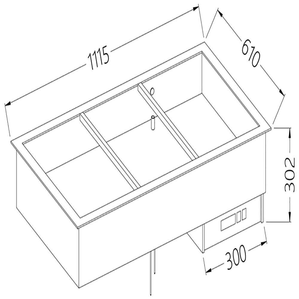 Image Bain-marie element 3 GN 1/1 0