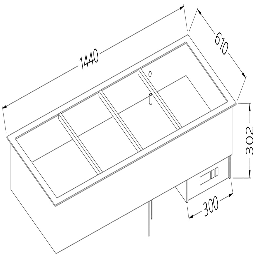 Image Bain-marie element 4x GN 1/1 0