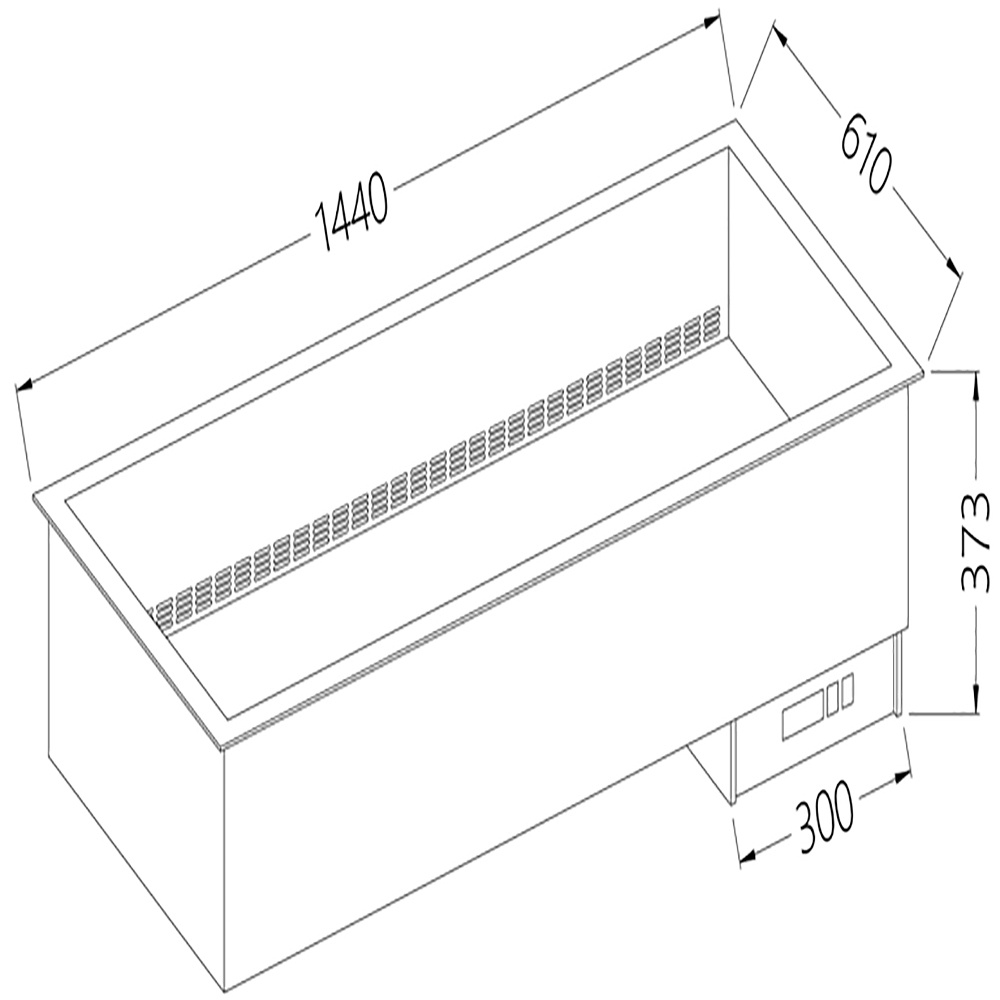 Image Bain-marie element 4 GN 1/1 - droog - geventileerd 0