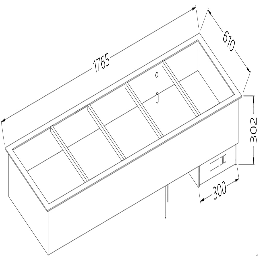 Image Bain-marie element 5X GN 1/1 0