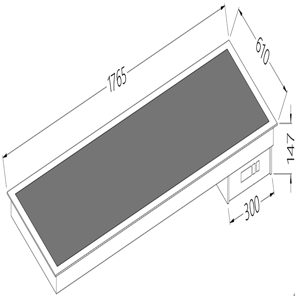 Image Vitrokeramisch element zwart 5x GN 1/1 0