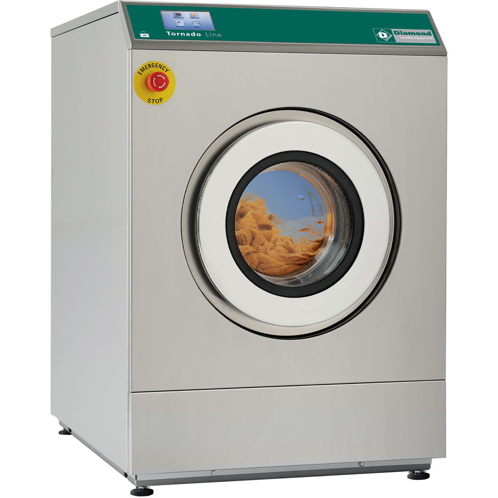 Image Wasmachine met super centrifuge 8 kg in R.V.S. 0