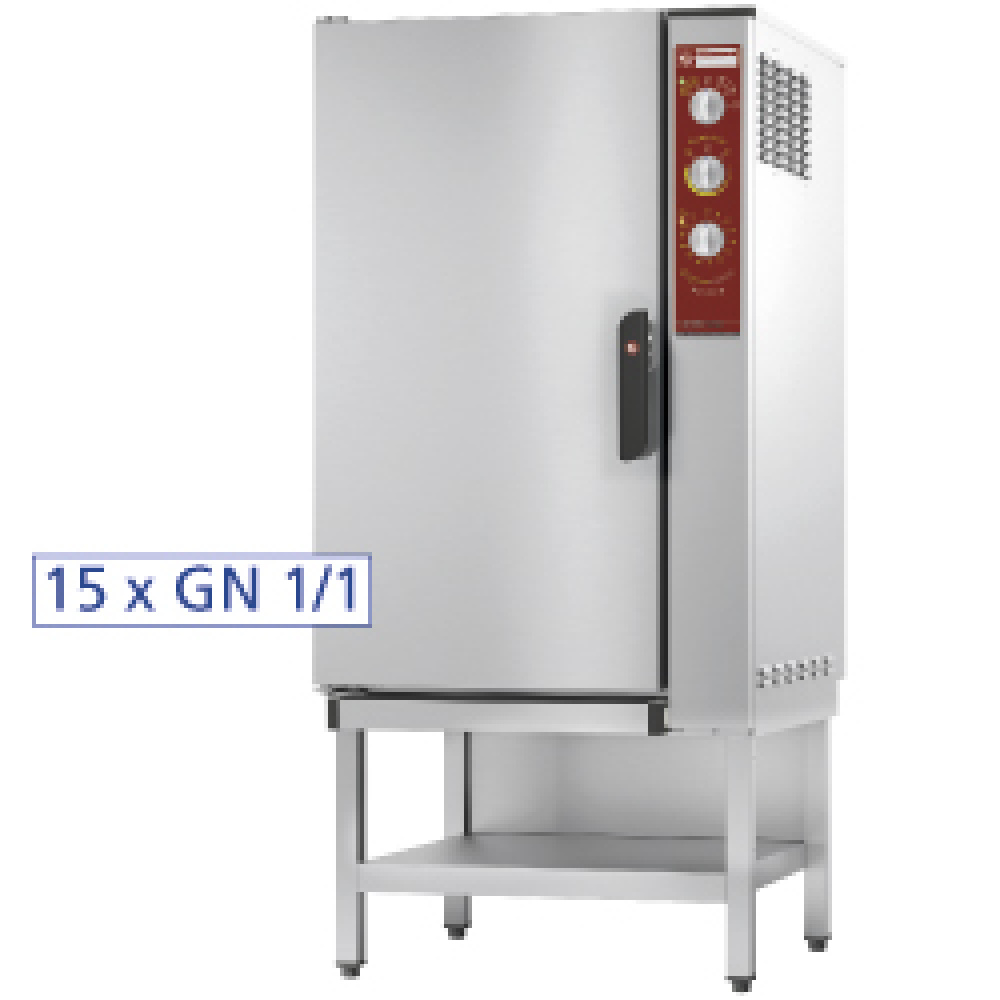 Image Elektrische oven, opwarmen en behouden van temperatuur 15x GN 1/1 + bevochtiger 0