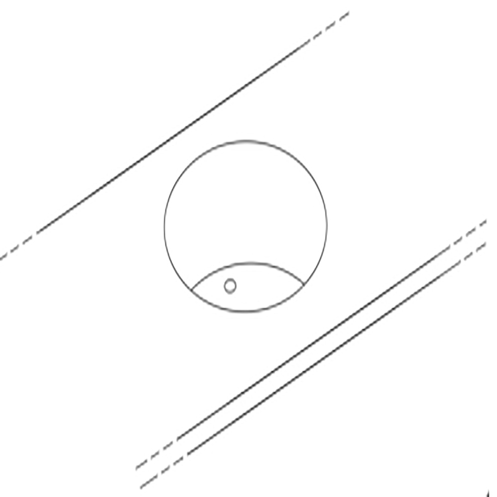 Image Optie: spoelbak diameter 420 mm, toonbank of meubel achterzijde (1stuk) 0