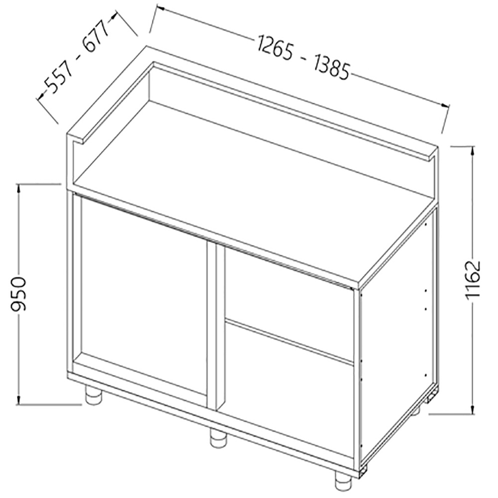 Image Neutrale bar-toonbanken met voorziening voor een dienst tablet (links) 0