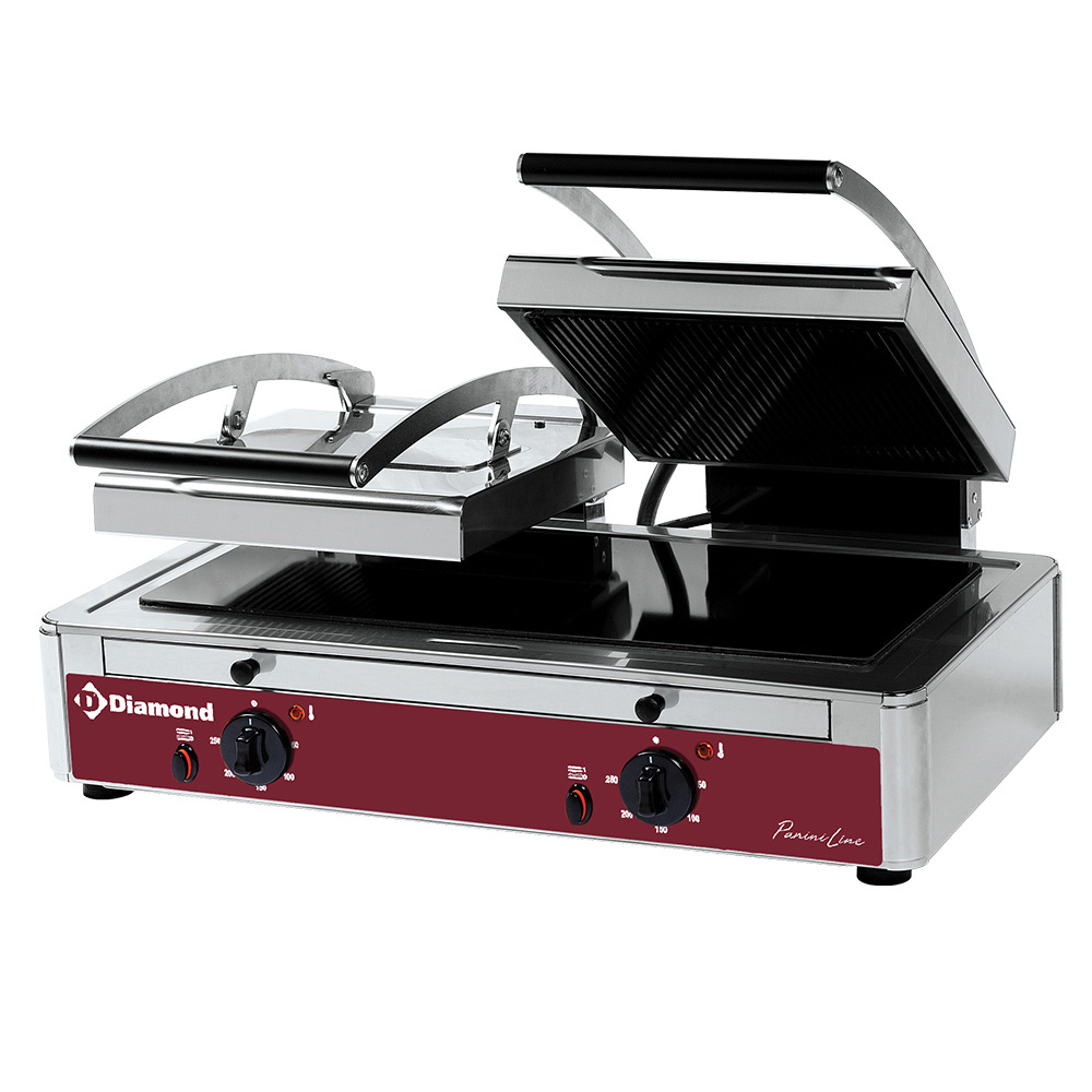 Image Grill panini DUBBEL model vitrokeramisch 0