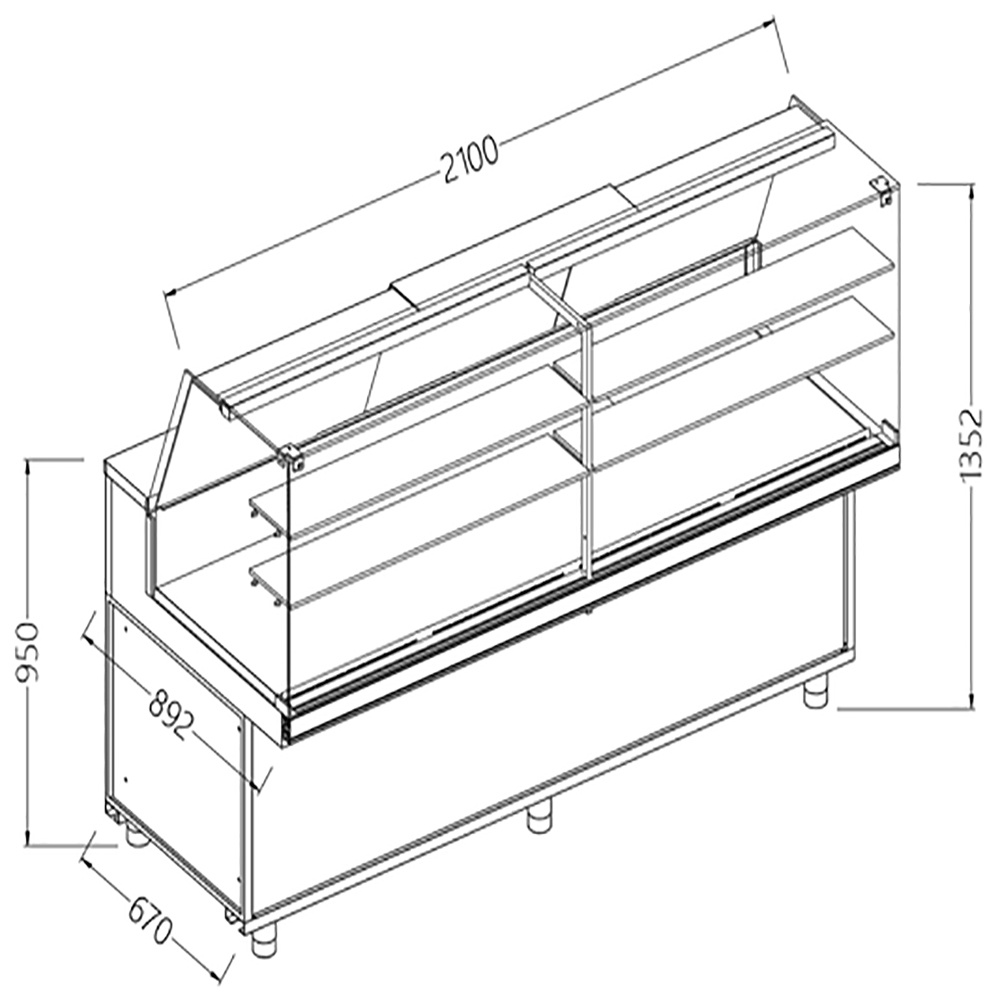 Image Neutrale vitrine voor snacks_hoge ruiten 0