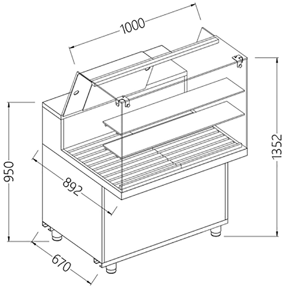 Image Snack vitrine voor brood_hoge ruiten 0