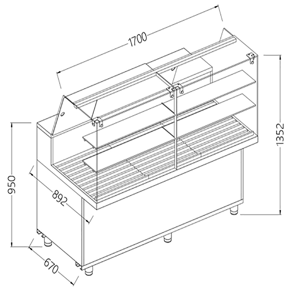 Image Snack vitrine voor brood_hoge ruiten 0