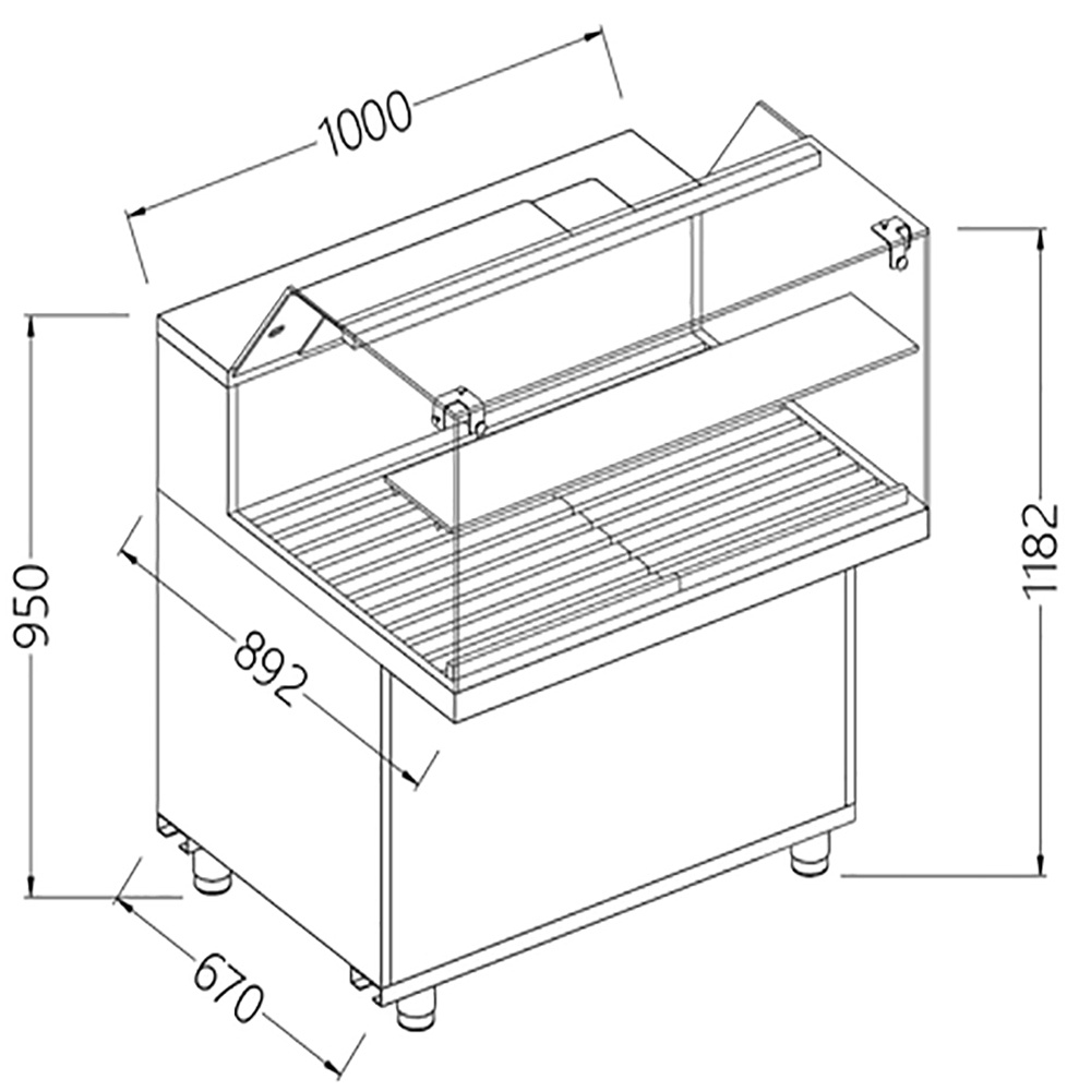 Image Snack vitrine voor brood_lage ruiten 0