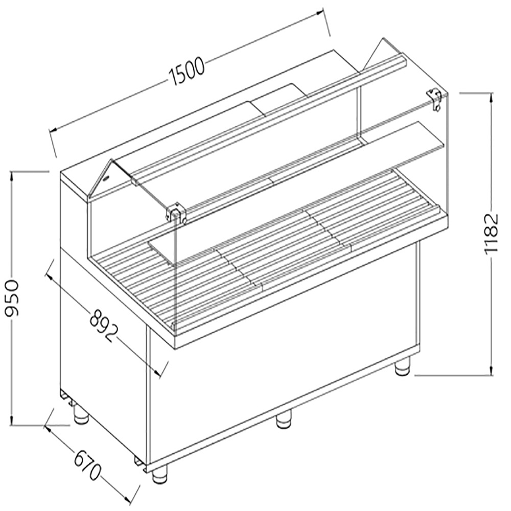 Image Snack vitrine voor brood_lage ruiten 0