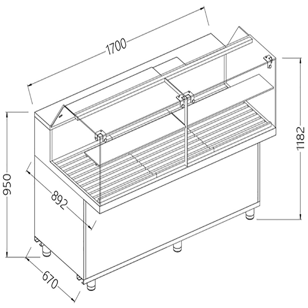 Image Snack vitrine voor brood_lage ruiten 0