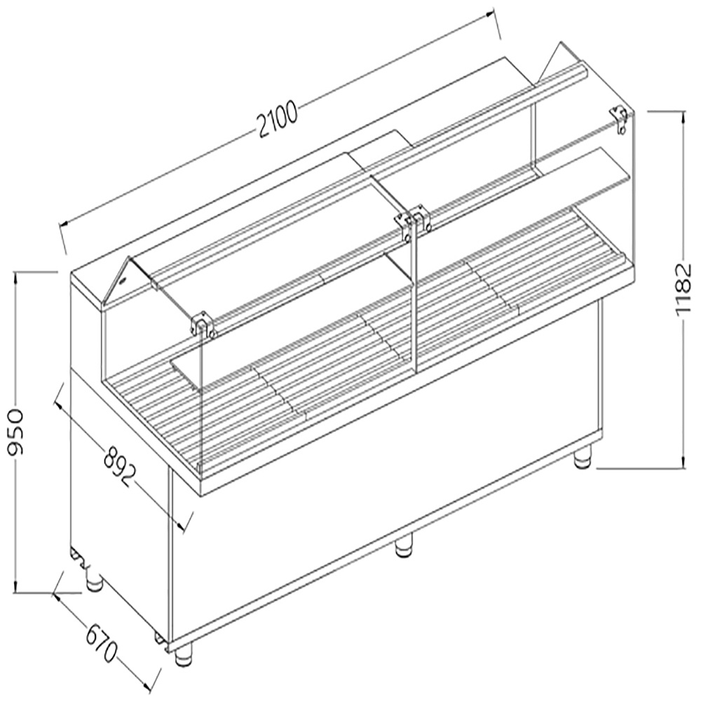 Image Snack vitrine voor brood_lage ruiten 0