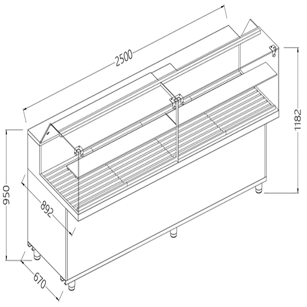 Image Snack vitrine voor brood_lage ruiten 0