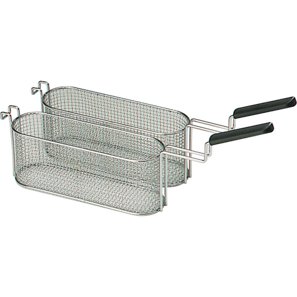 Image Koppel friteuse manden, friteuse 5+5 lit. 0