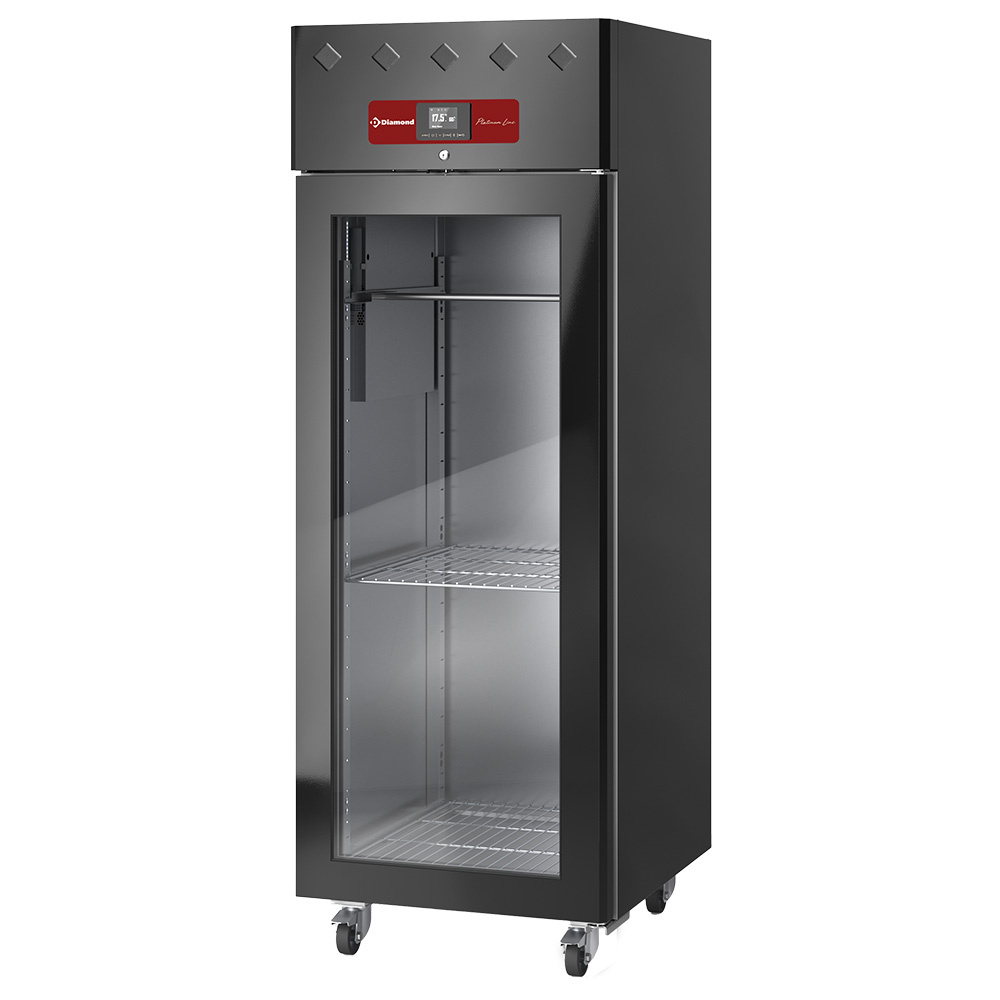 Image Rijpingskast dry aging voor vlees 600 liter geventileerd, 1 glazen deur, 20xGN 2/1 ZWART 0
