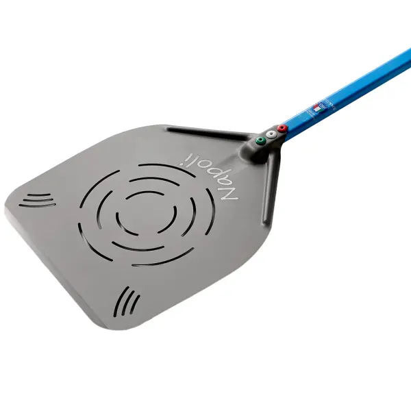 Image Geperforeerde Napolitaanse aluminium pizzasschep 370 mm 0