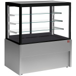 Image Panoramische gekoelde uitstaltoonbank, geventileerd, 4 niveaus, zonder reserve - GRIJS 0