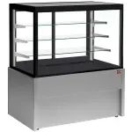 Image Panoramische gekoelde uitstaltoonbank, geventileerd, 4 niveaus, zonder reserve - GRIJS 0