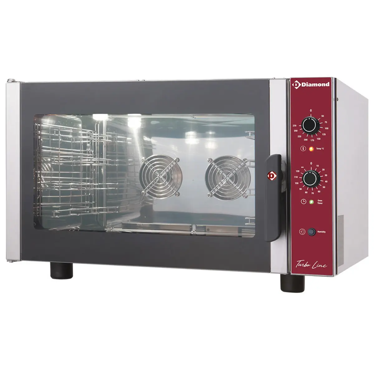 Image Elektrische convectieoven, 4x GN 1/1 + manuele bevochtiger 0