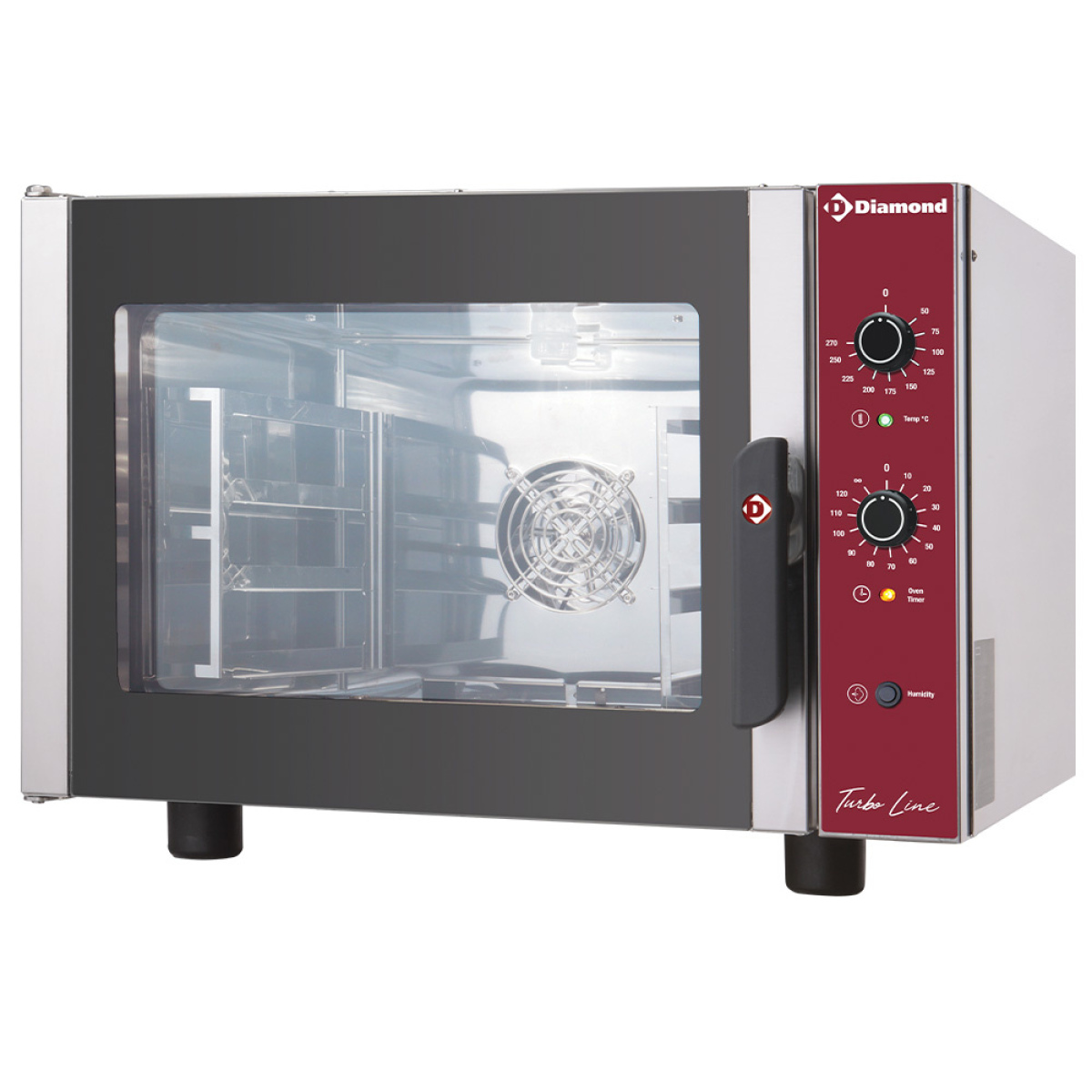 Image Elektrische convectieoven, 4x GN 2/3 + manuele bevochtiger 0
