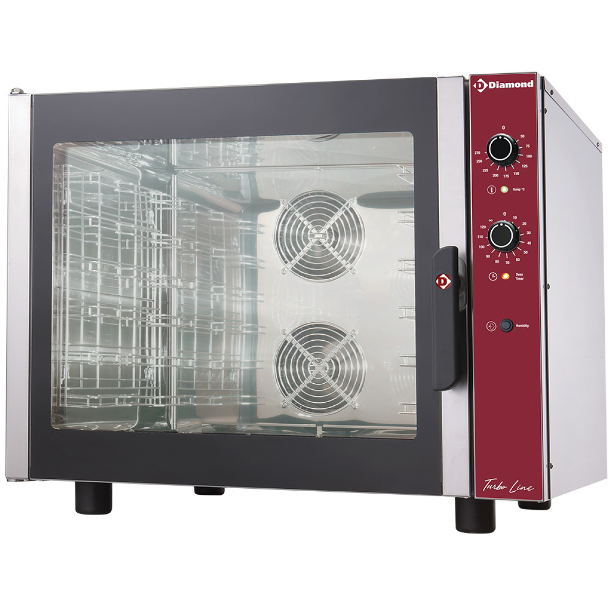 Image Elektrische convectieoven, 6x GN 1/1 + manuele bevochtiger 0