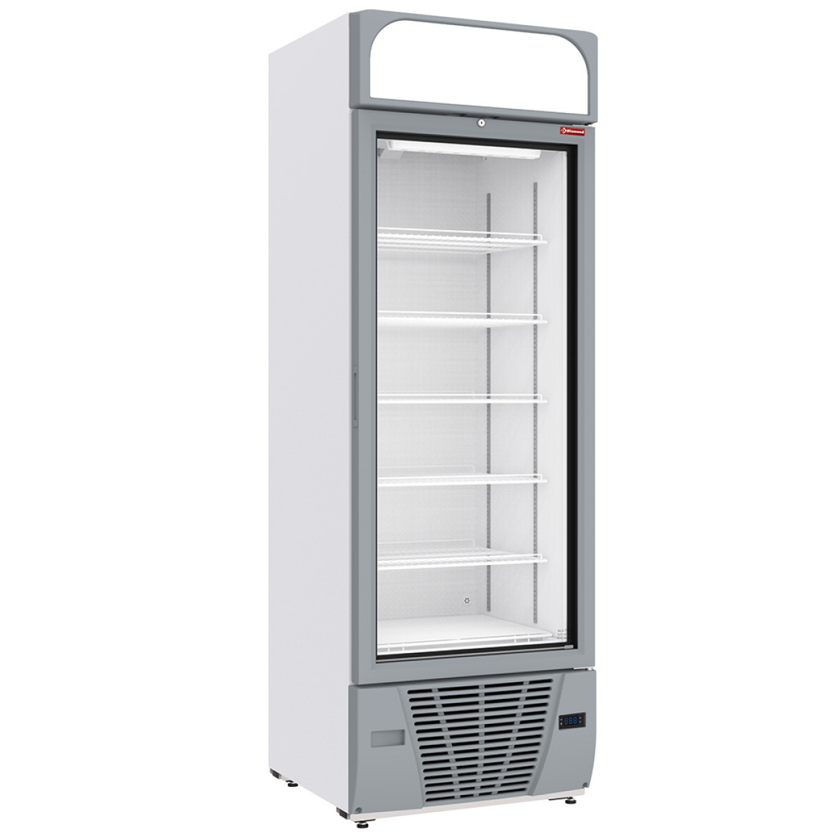 Image Negatieve gekoelde vitrine 496 liter - 6 vaste niveaus met lichtbak - WIT 0
