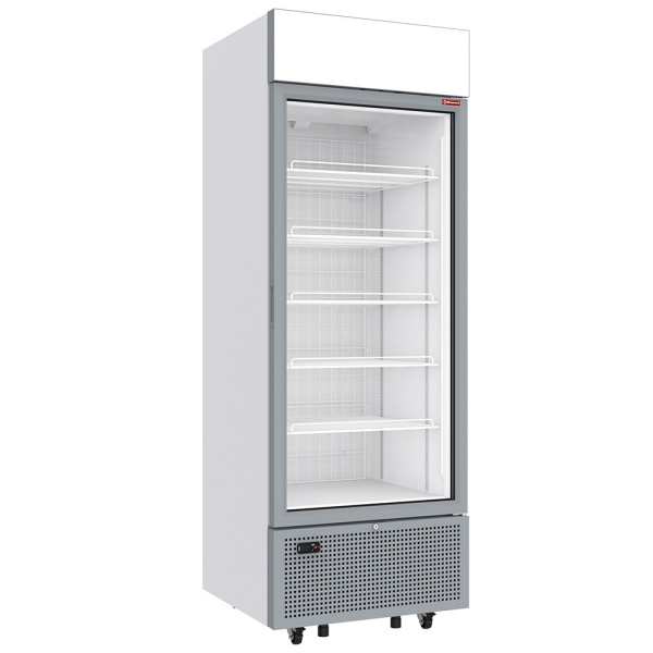 Image Negatieve gekoelde vitrine 646 liter - 5 vaste niveaus met lichtbak - WIT 0