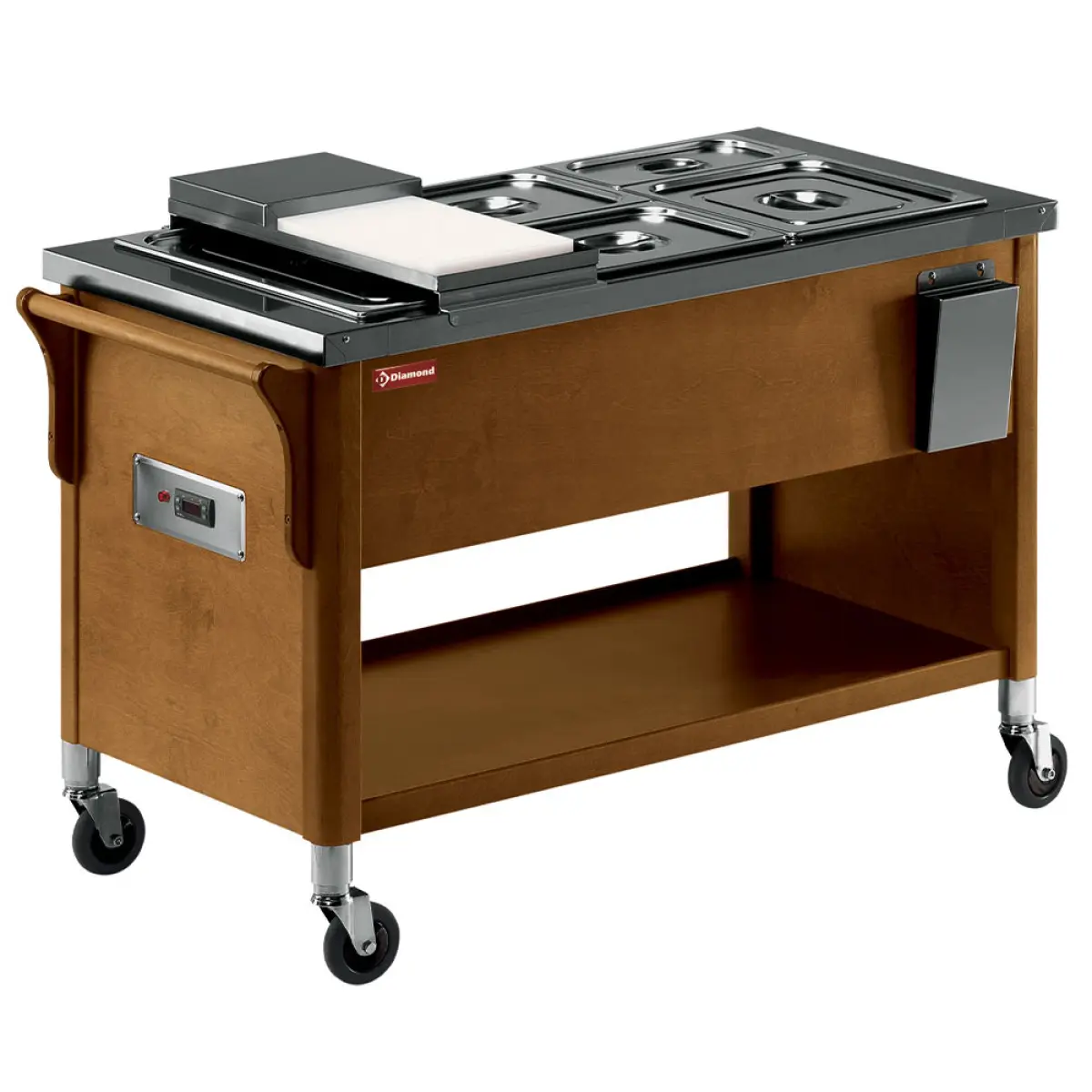 Image Kar in hout, bac bain marie 3x GN 1/1 Wengé 0
