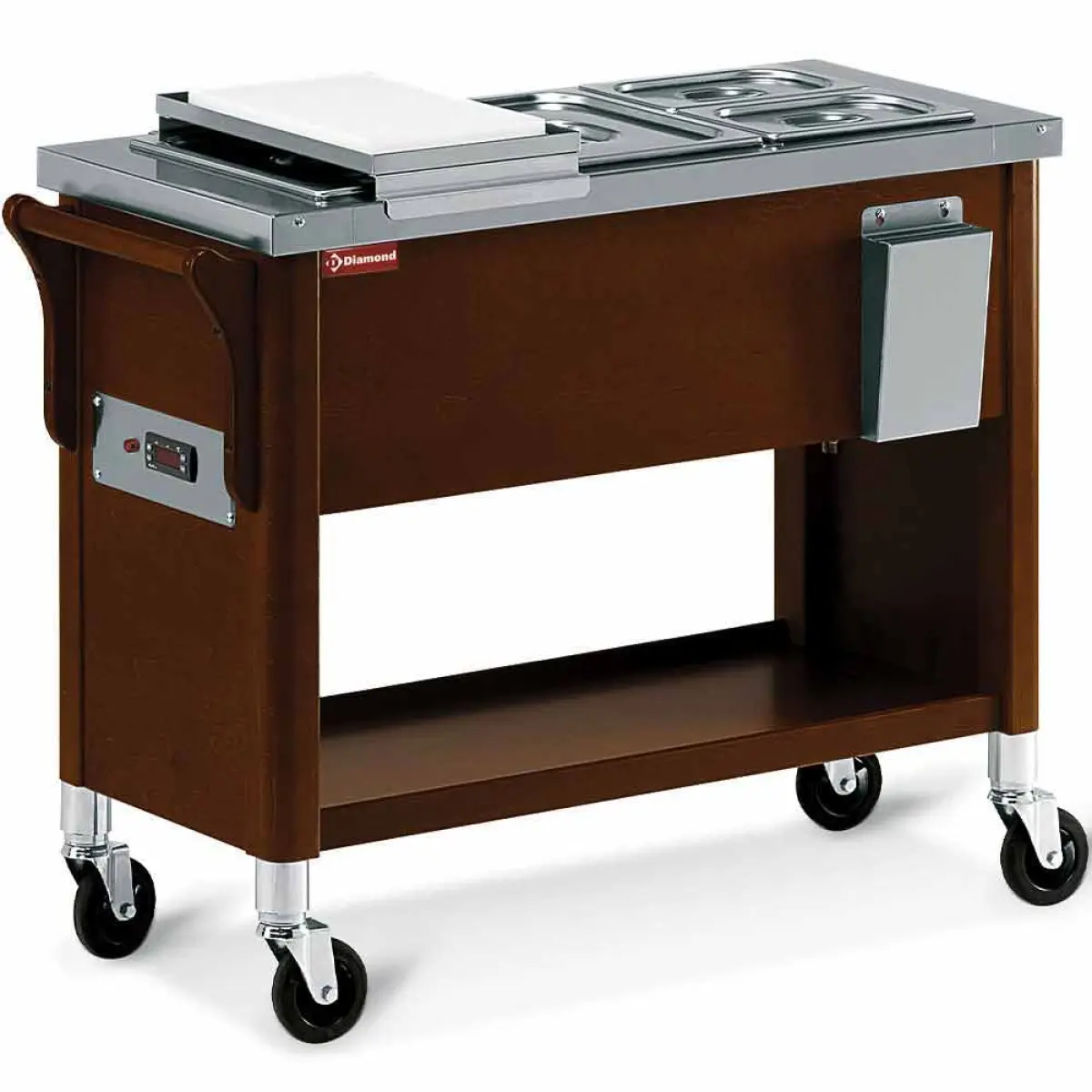 Image Kar in hout, bac bain marie 3x GN 1/2 Wengé 0