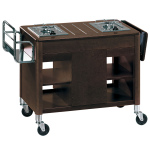 Image Flambeerwagen, 2 afzonderlijke gasvuren, hout "Wengé" 0