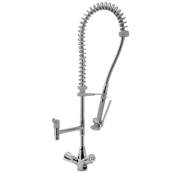 Image Sproeier RVS en kraan met mengkraangroep "Heavy-Duty" (uitgang MONO) 0