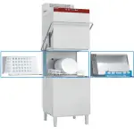 Image Vaat- & pottenwasser met kap, mand 600x500 mm + waterverzachter in continu + damp condensor-recuperator 0