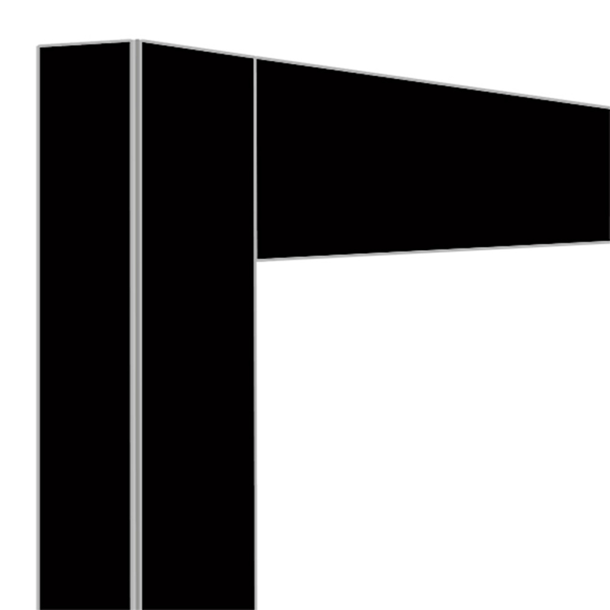 Image Deco vitrine 216Lt. zwart mat 0