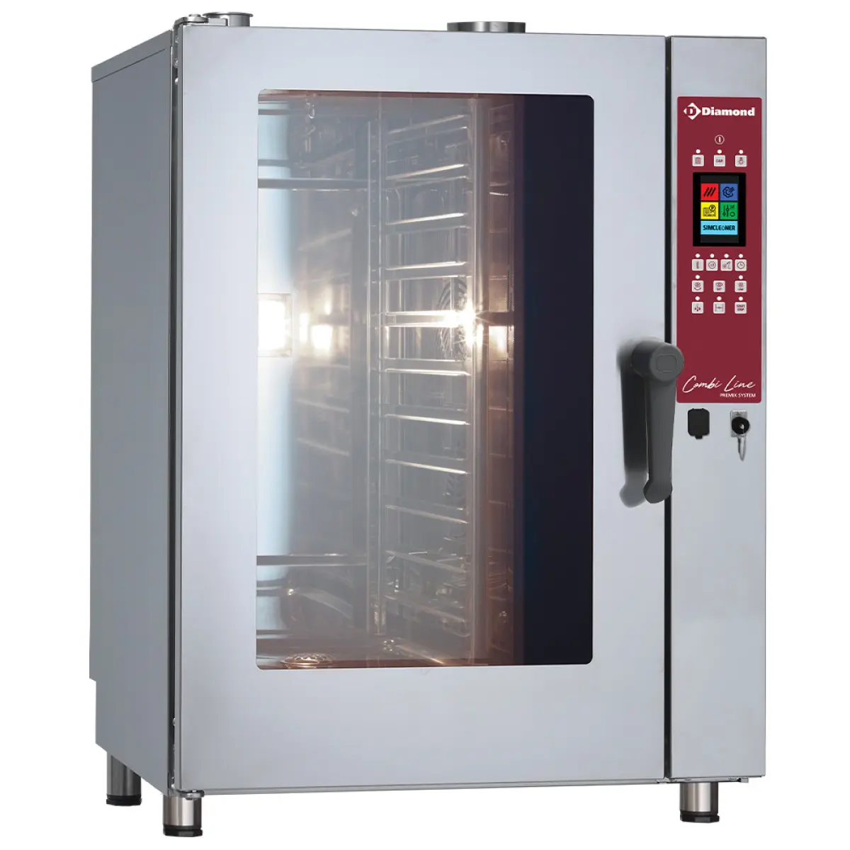Image TOUCH SCREEN gas oven stoom-convectie, 11x GN 1/1 - AUTO-CLEANING 0