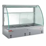 Image Warme uitstalvitrine, geventileerd en met bevochtiger 4x GN 1/1 0