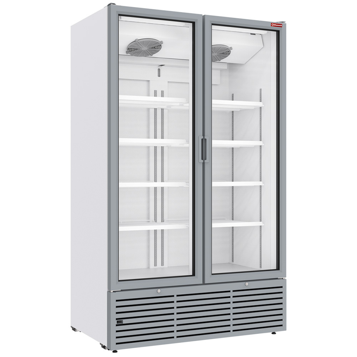 Image Positieve gekoelde vitrine 1142 liter, 2 draaideuren - WIT 0