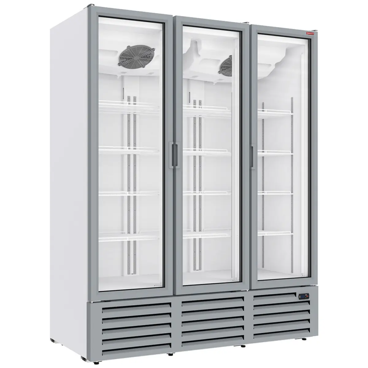 Image Positieve gekoelde vitrine 1455 liter, 3 draaideuren - WIT 0