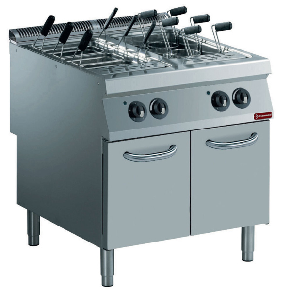 Image Pastakoker elektrisch 2 kuipen GN 1/1 op meubel 0
